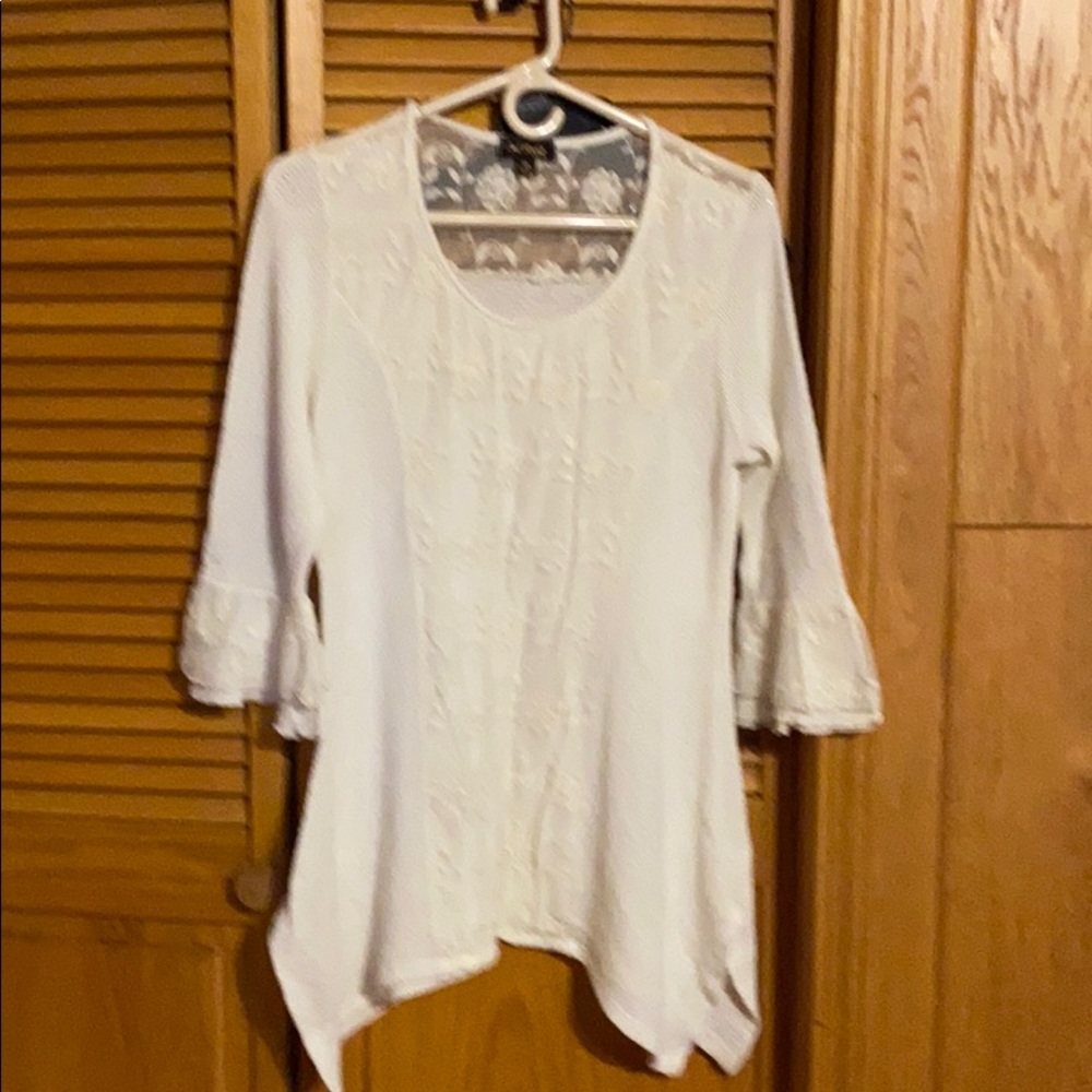 White tee/long sleeve